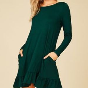 Fabulous Dark green dress